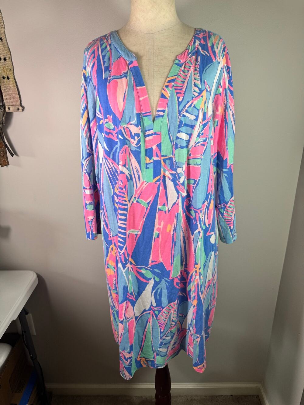 Lilly Pulitzer Ali Tunic Dress Out To Sea Size Large